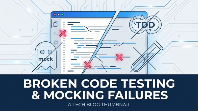 Broken test-driven development illustration