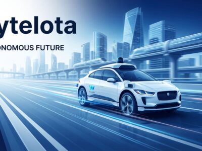 Waymo autonomous robotaxi driving on freeway