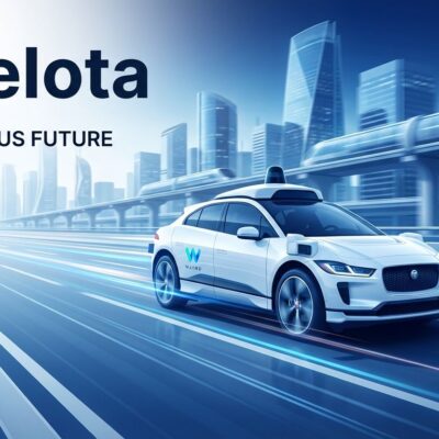 Waymo autonomous robotaxi driving on freeway