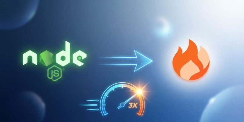 Node.js to Bun 1.1 migration comparison showing performance improvements