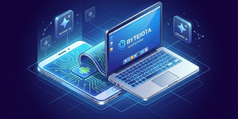 Google Aluminium OS replacing ChromeOS with Android-based desktop platform illustration