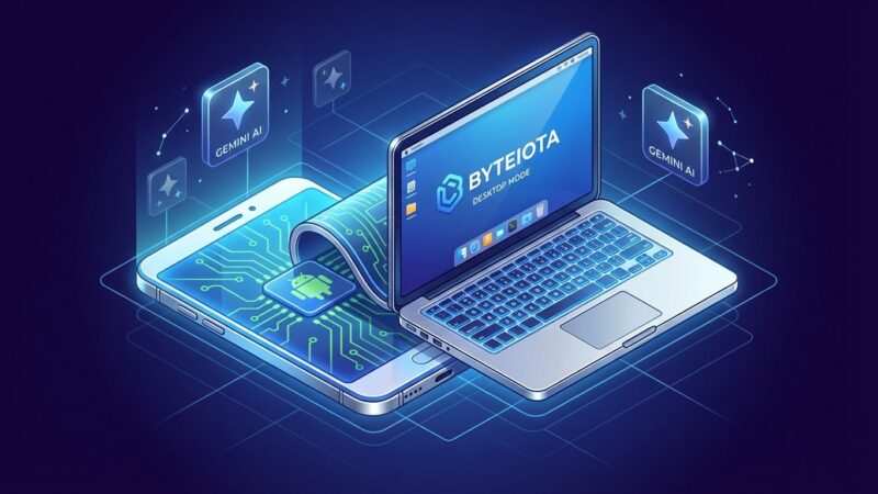 Google Aluminium OS replacing ChromeOS with Android-based desktop platform illustration