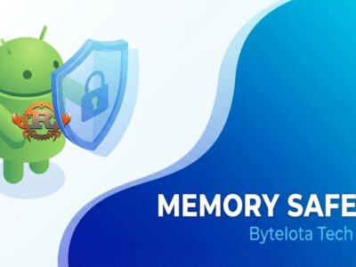 Android robot with Rust crab logo representing memory safety improvements