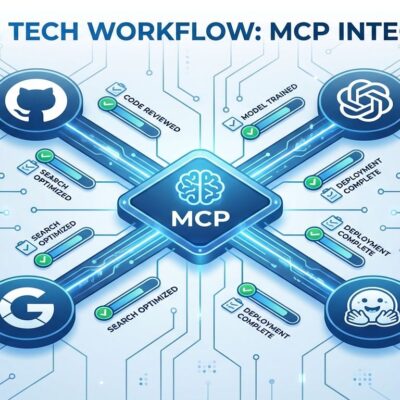 Model Context Protocol one year anniversary visualization showing Tasks API workflow and industry adoption by OpenAI, Google, GitHub, and Hugging Face
