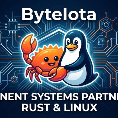 Rust and Linux logos representing permanent partnership in kernel development