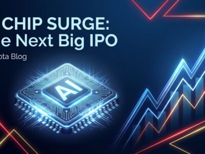 AI GPU chip with rising stock charts representing Biren Technology's 00M IPO and China's AI chip sovereignty wave