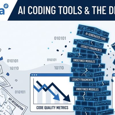 AI coding tools technical debt crisis visualization showing code quality decline