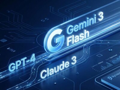 Gemini 3 Flash AI model performance comparison with GPT and Claude showing speed and cost efficiency