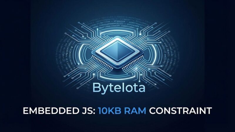 MicroQuickJS JavaScript engine for microcontrollers with 10KB RAM - embedded systems development