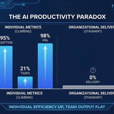 DORA 2025 AI productivity paradox dashboard visualization