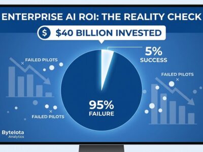 Data visualization showing 95% of enterprise AI investments failed