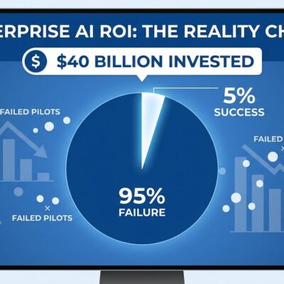 Data visualization showing 95% of enterprise AI investments failed