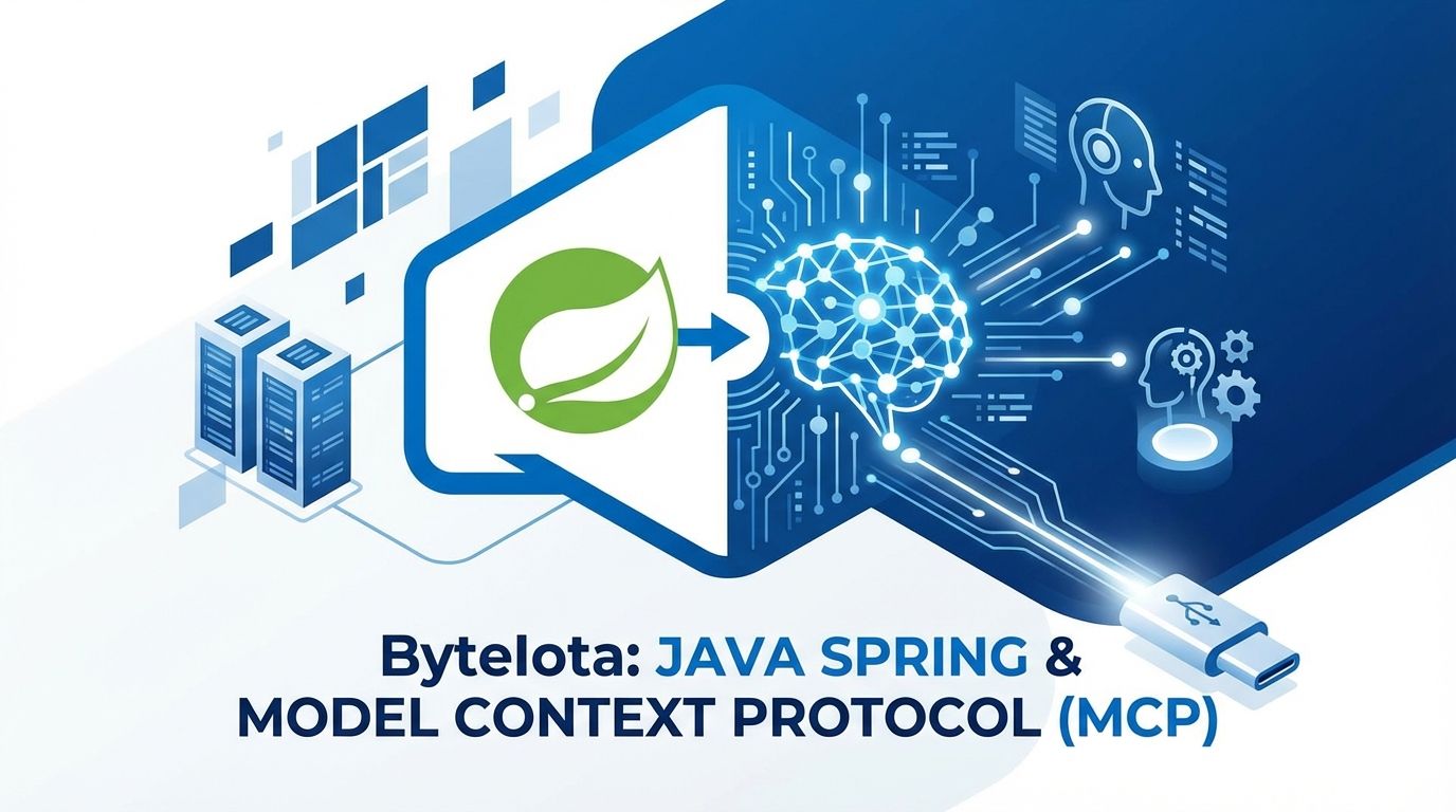 Spring AI Leads Official MCP Java SDK: Enterprise AI Tooling | byteiota