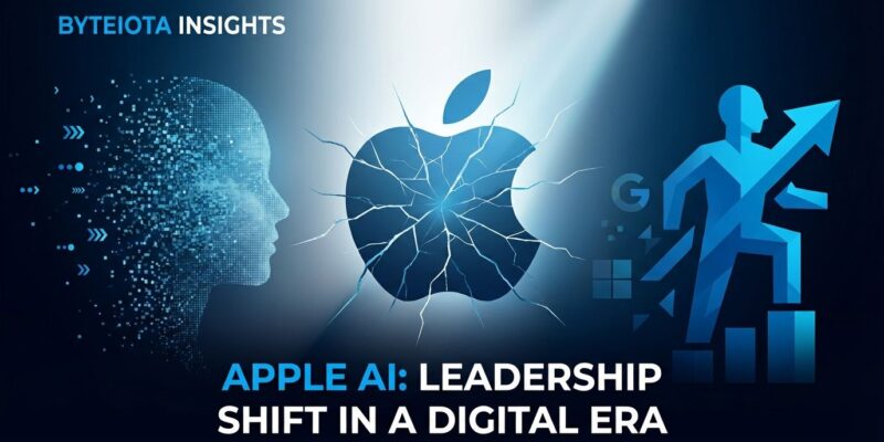 Apple AI leadership change visualization