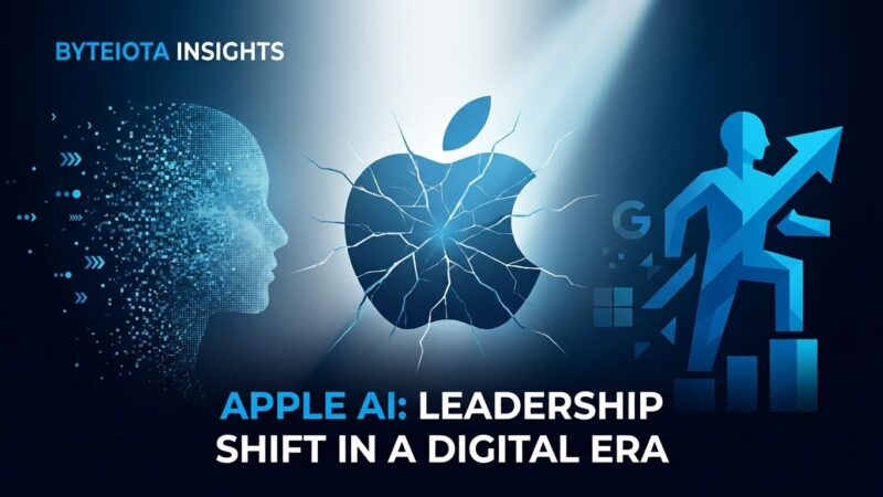 Apple AI leadership change visualization