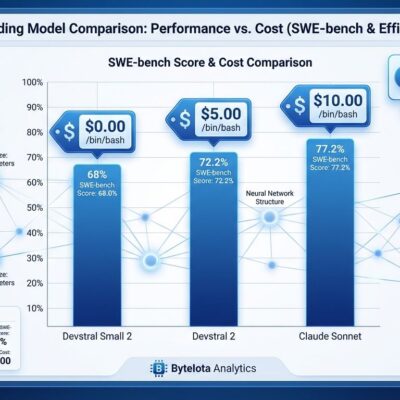 Mistral Devstral 2 SWE-bench performance and pricing comparison chart
