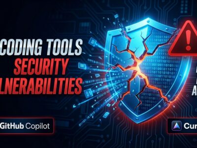 AI coding tools security vulnerabilities - shield breaking with data leaks