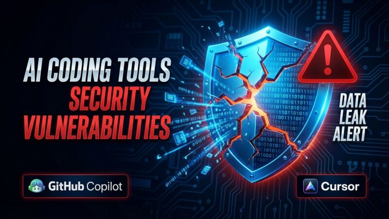 AI coding tools security vulnerabilities - shield breaking with data leaks