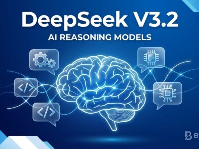 DeepSeek V3.2 AI reasoning models with tool-use integration visualization