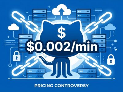 Featured image for GitHub Actions pricing controversy article showing control plane fees and developer backlash