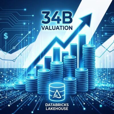 Databricks funding visualization showing valuation growth