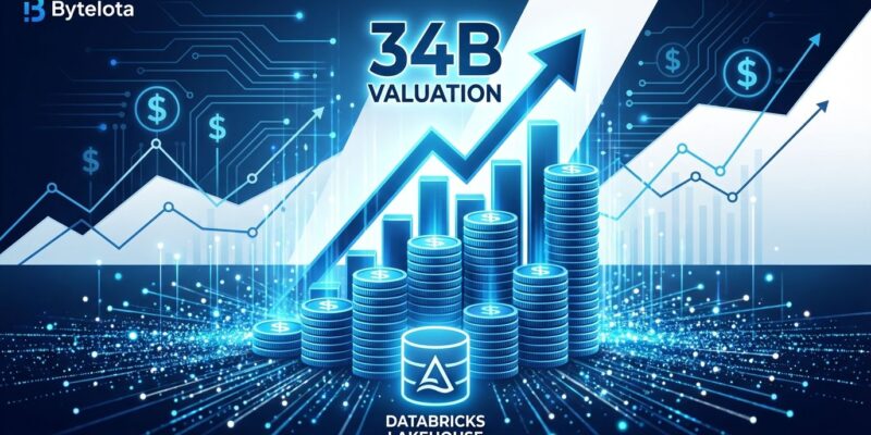 Databricks funding visualization showing valuation growth