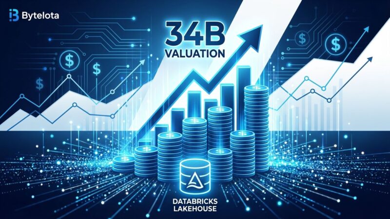 Databricks funding visualization showing valuation growth