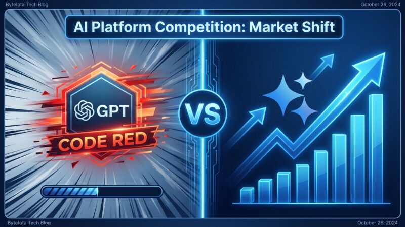 OpenAI versus Google Gemini AI platform competition visualization