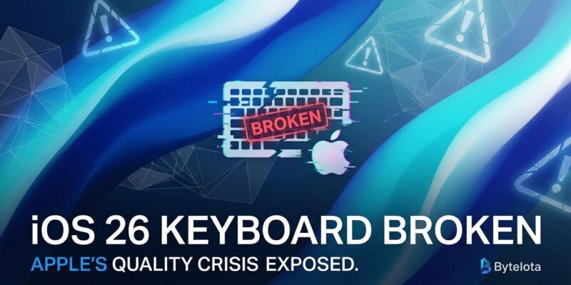 Featured image for iOS 26 Keyboard Broken: Apple's Quality Crisis Exposed