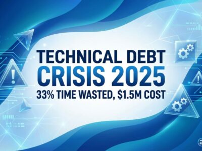 Featured image for Technical Debt Crisis 2025: 33% Time Wasted, $1.5M Cost