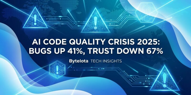 Featured image for AI Code Quality Crisis 2025: Bugs Up 41%, Trust Down 67%
