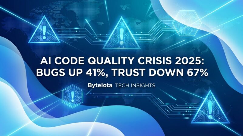 Featured image for AI Code Quality Crisis 2025: Bugs Up 41%, Trust Down 67%