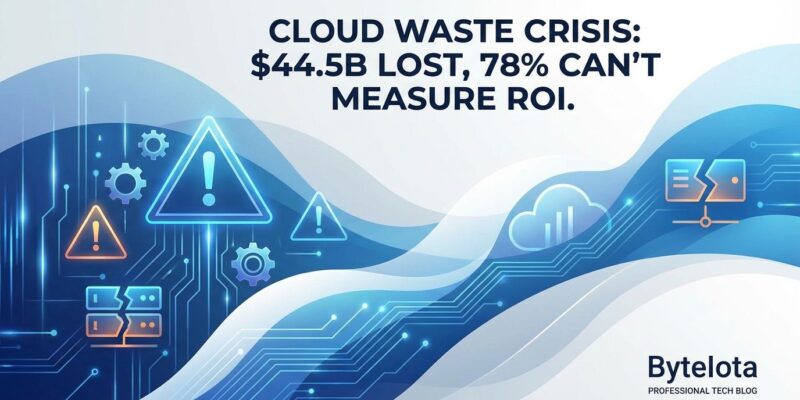 Featured image for Cloud Waste Crisis: $44.5B Lost, 78% Can't Measure ROI