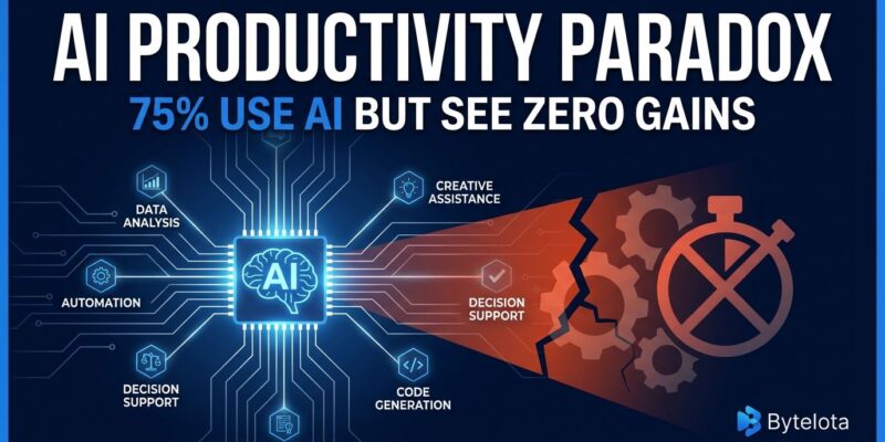 Featured image for AI Productivity Paradox: 75% Use AI But See Zero Gains