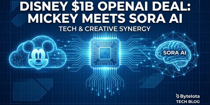 Featured image for Disney $1B OpenAI Deal: Mickey Mouse Meets Sora AI