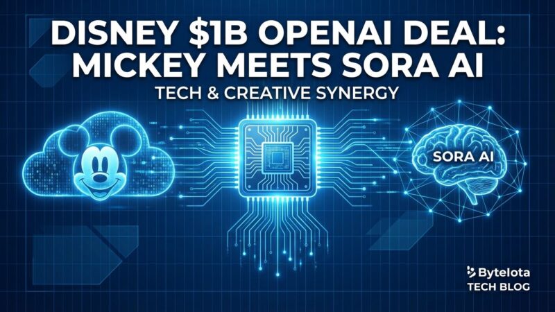 Featured image for Disney $1B OpenAI Deal: Mickey Mouse Meets Sora AI