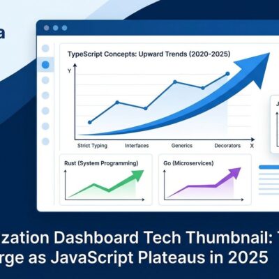 Featured image for TypeScript, Rust, Go Surge as JavaScript Plateaus in 2025