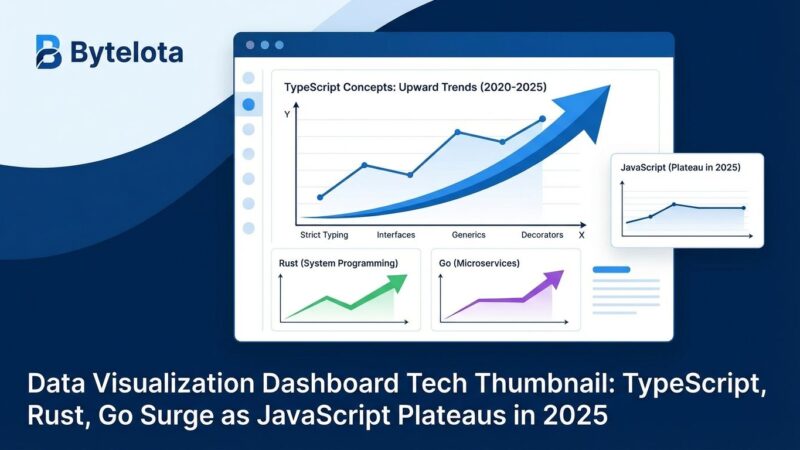 Featured image for TypeScript, Rust, Go Surge as JavaScript Plateaus in 2025