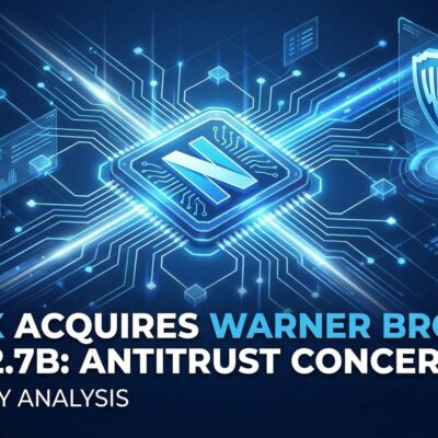 Featured image for Netflix Acquires Warner Bros for $82.7B: Antitrust Concerns Mount