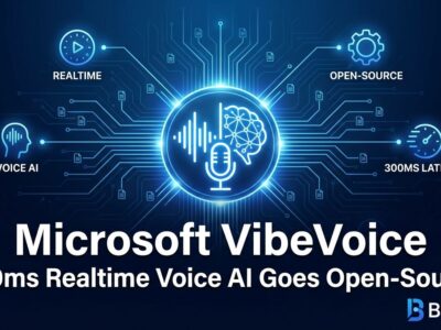 Featured image for Microsoft VibeVoice: 300ms Realtime Voice AI Goes Open-Source