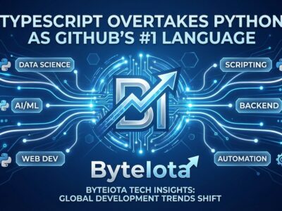 Featured image for TypeScript Overtakes Python as GitHub's #1 Language