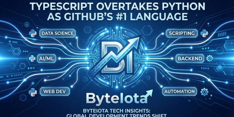 Featured image for TypeScript Overtakes Python as GitHub's #1 Language