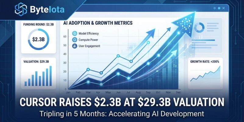Featured image for Cursor Raises $2.3B at $29.3B Valuation, Tripling in 5 Months
