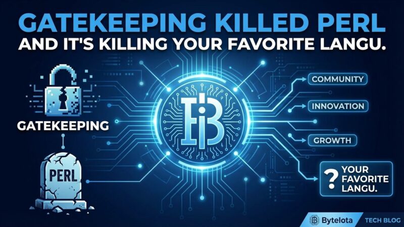 Featured image for Gatekeeping Killed Perl and It's Killing Your Favorite Language Too