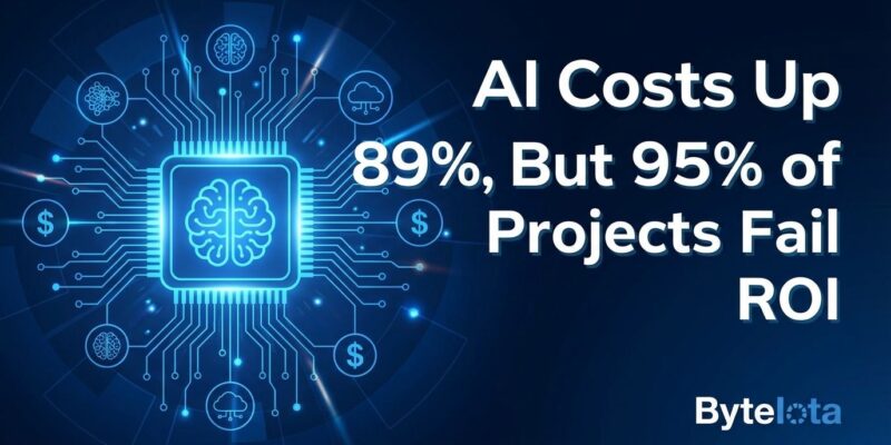 Featured image for AI Costs Up 89%, But 95% of Projects Fail ROI