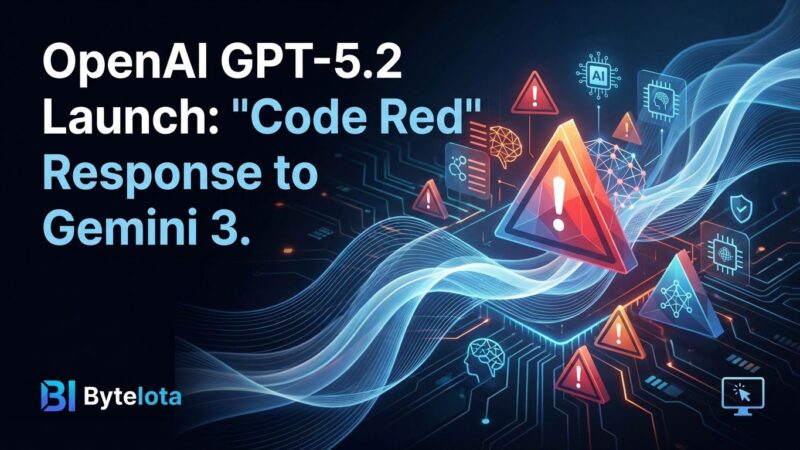 Featured image for OpenAI GPT-5.2 Launch: ‘Code Red' Response to Gemini 3 Crisis