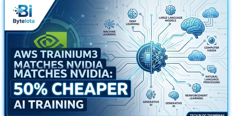 Featured image for AWS Trainium3 Matches NVIDIA: 50% Cheaper AI Training