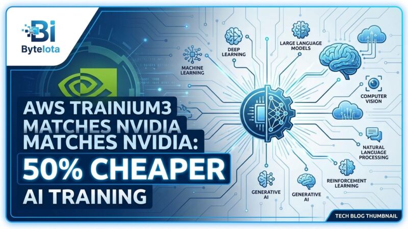 Featured image for AWS Trainium3 Matches NVIDIA: 50% Cheaper AI Training