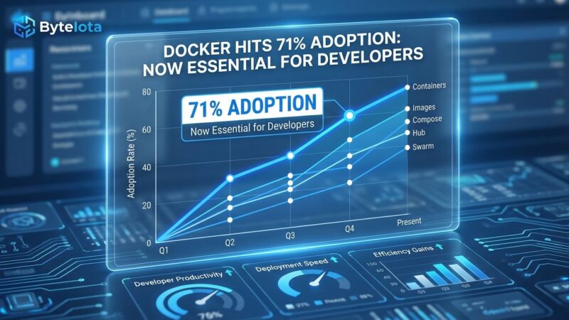 Featured image for Docker Hits 71% Adoption: Now Essential for Developers
