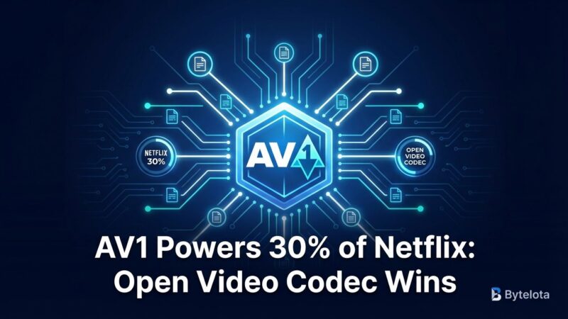 Featured image for AV1 Powers 30% of Netflix: Open Video Codec Wins